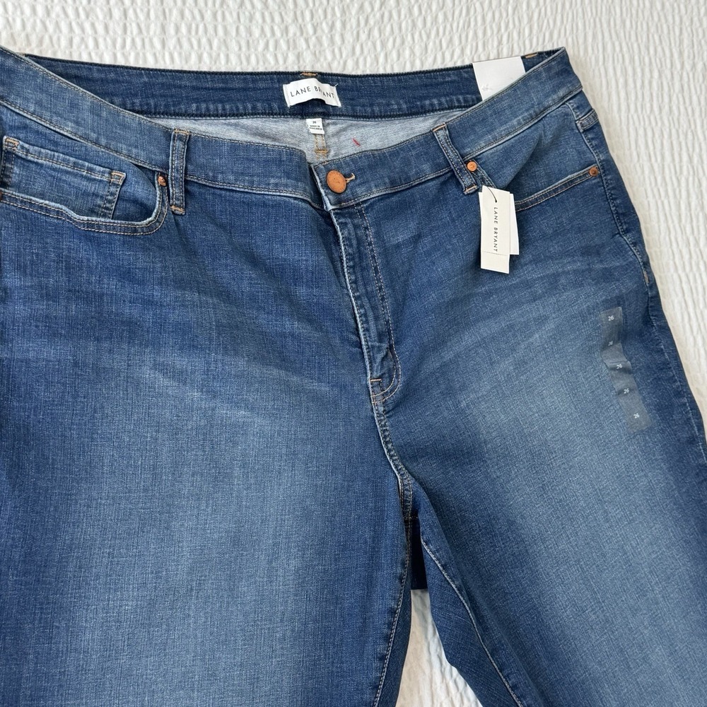 Lane Bryant Jeans Women's Plus Sz 26 Stretch Signature Fit Straight Mid Rise - Picture 15 of 16